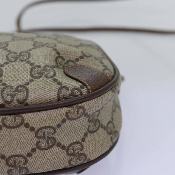 GUCCI GG Supreme Web Sherry Line Shoulder Bag PVC Beige 156 02 066 Auth 76829 - Picture 15 of 16